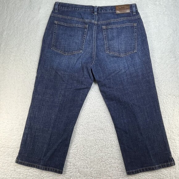 LRL Lauren Jean Co Womens Size 12 Classic Mid Calf High Rise Blue Jeans 33x21 - Picture 3 of 12